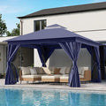 LAUSAINT HOME Semi-Permanent Outdoor Patio Gazebo 12'x12', Heavy Duty Party by LAUSAINTHOME