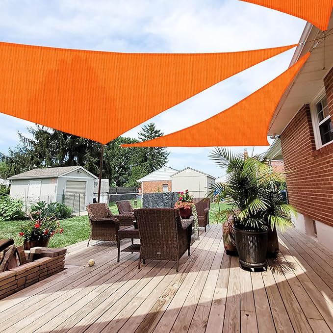 Patio Paradise 18' x 18' x 18' Sun Shade Sail Triangle Canopy Shade Cloth by Patio