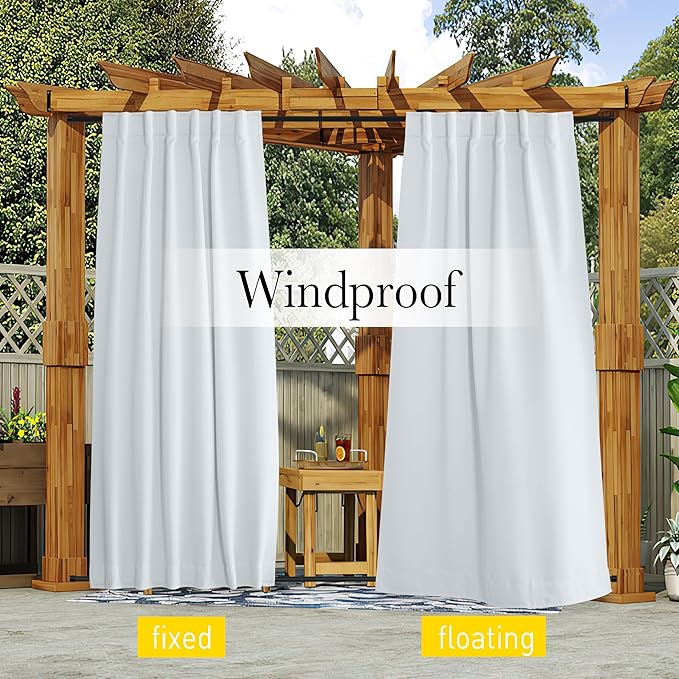 NICETOWN Blackout Outdoor Curtains - Image 2