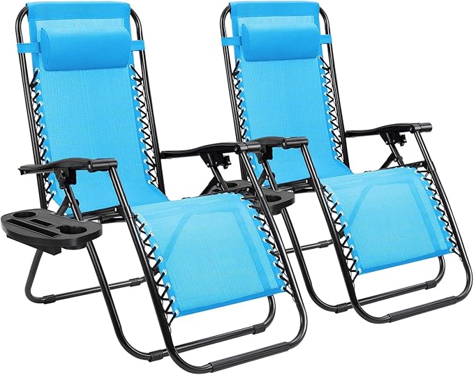 Homall Zero Gravity Chair Adjustable Folding Lawn Lounge Chairs Outdoor Lounge by Homall