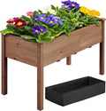 Yaheetech 1pc Raised Garden Bed 48x24x30in Elevated Wooden Horticulture Planter by Yaheetech