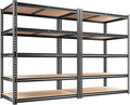 REIBII 2400LBS Storage Shelves 5 Tier Garage Shelving Heavy Duty, Adjustable by REIBII