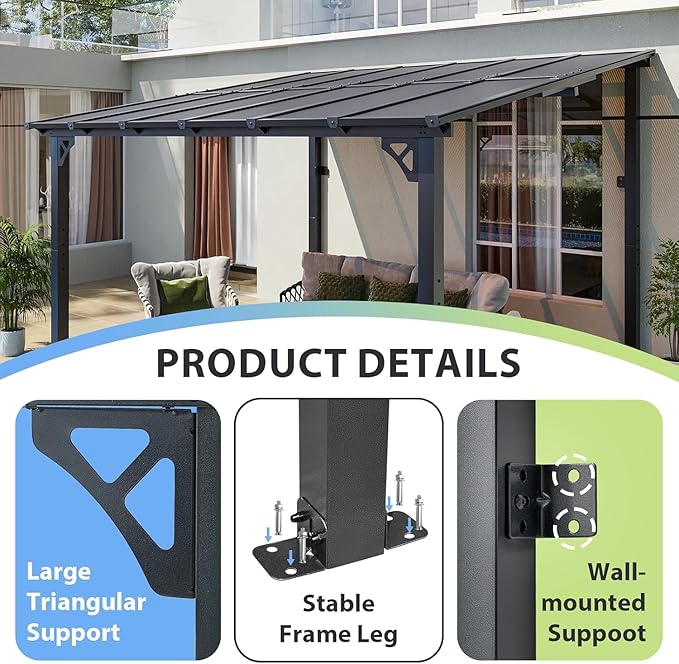 Aoxun 12'x 10' Premium Gazebo - Image 9