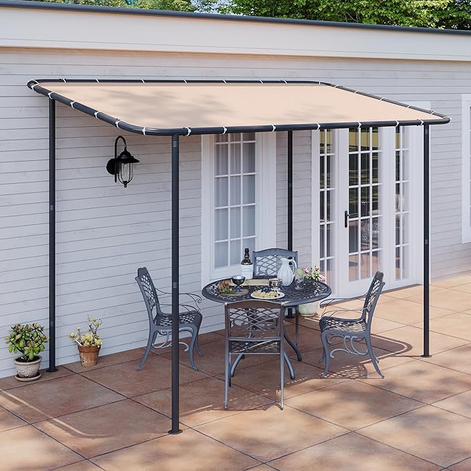 Aoxun 10x6 Lean to Gazebo Outdoor Pergola by Aoxun