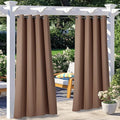 NICETOWN 2 Panels Blackout Outdoor Curtains by NICETOWN