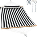 2 Person Hammocks for Outside, Double Quilted Fabric Outdoor Hammock by GafeteOutdoorLiving