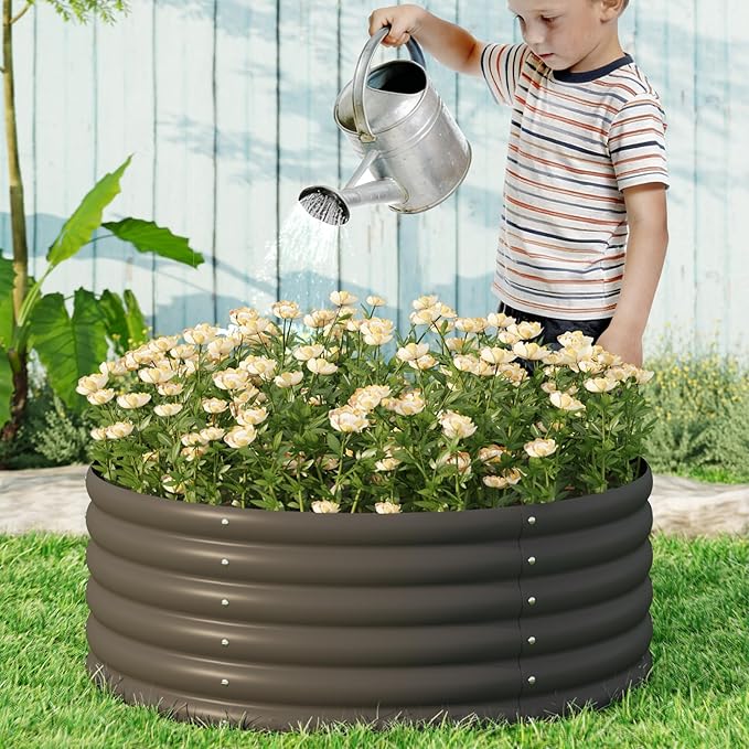 2-Pack 4x1.5ft Galvanized Raised Garden Bed, Outdoor Planter Bed, Metal Planter - Image 7