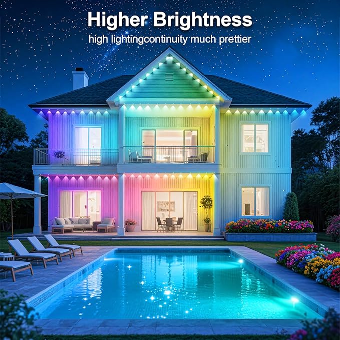 400Ft Permanent Outdoor Lights for House Waterproof, IP67 LED Eave Lights - Image 4