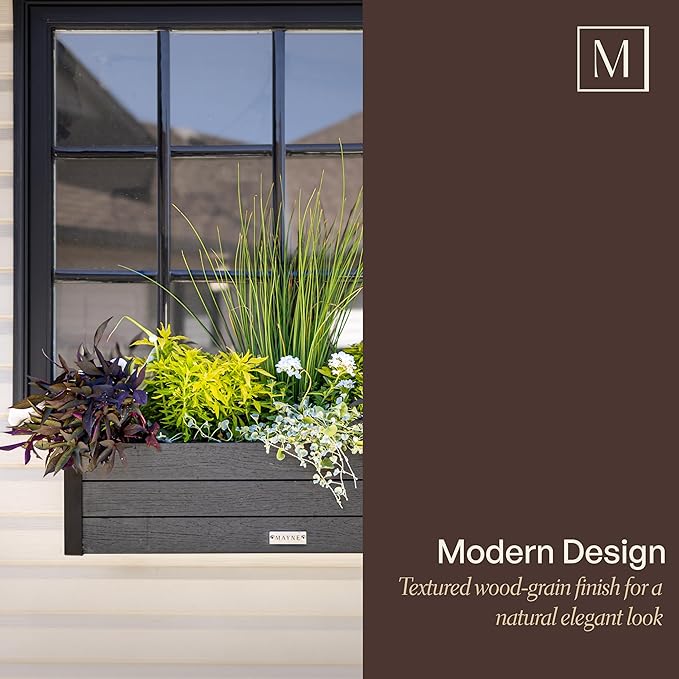 Mayne Vista 2ft Modern Window Box Planter - Image 7