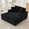 GarveeHome Oversized Chaise Lounge Chair Indoor, 56x60 in Comfortable Corduroy by GarveeHome