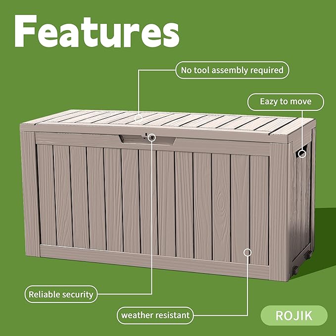 ROJIK Outdoor Storage Housing Deck Box - Image 3