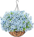 Artificial Hanging Flower for Outdoors, Fake Hanging Basket for Outside by LetuoClipsClipsandHooks
