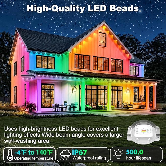 500FT Permanent Outdoor Lights Waterproof - Image 4