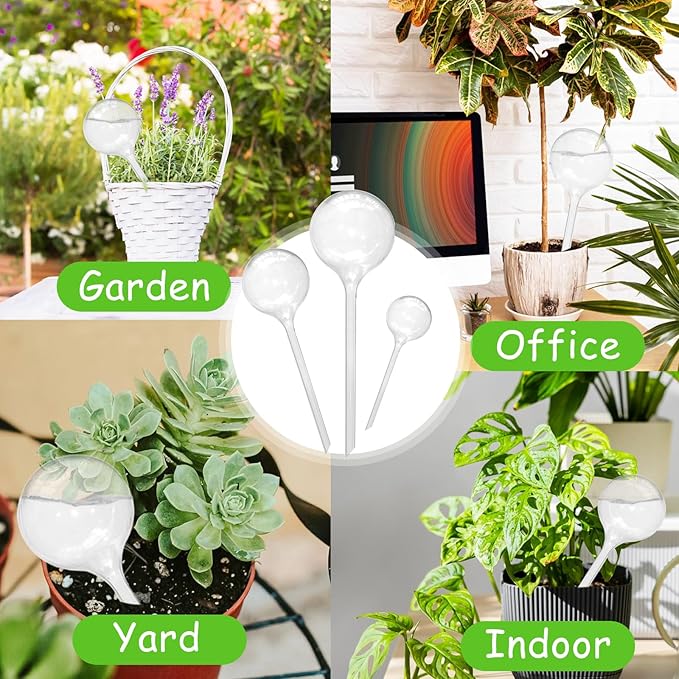 20 PCS Clear Plant Watering Globes, Plastic Watering Bulbs, Self Watering - Image 6