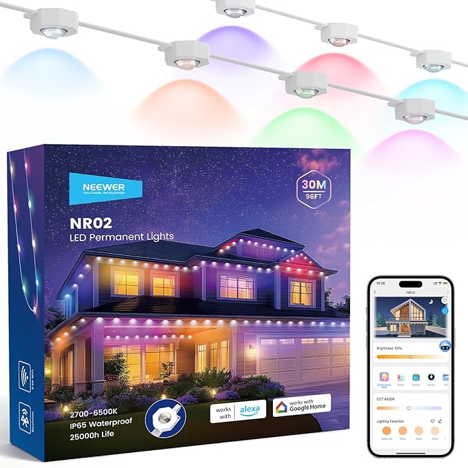 NEEWER 96ft Permanent Outdoor Lights by Neewer
