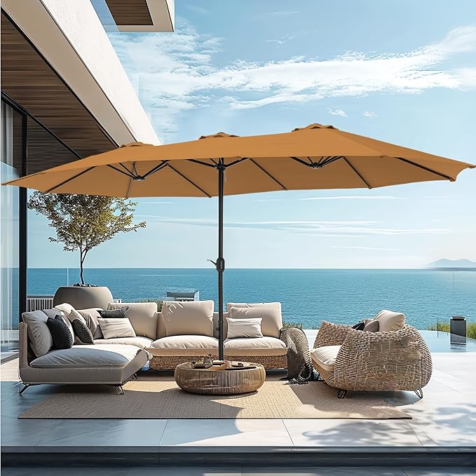 PHI VILLA 15ft Large Patio Umbrellas - Image 9