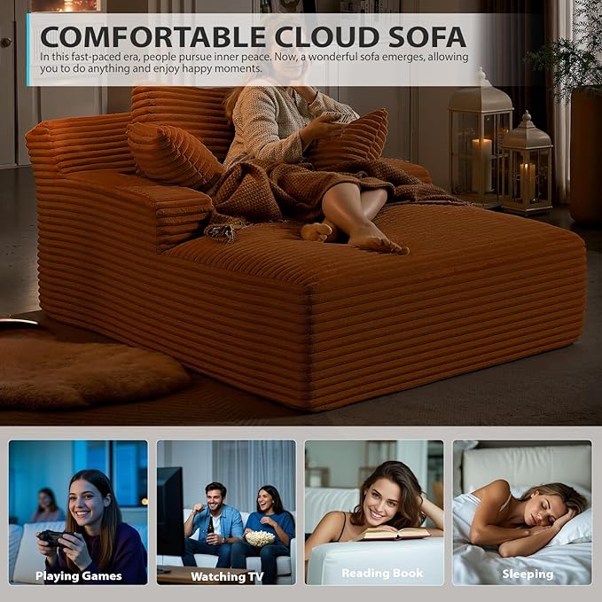 50 Inches Chaise Lounge Indoor, Oversized Chaise Lounge Chair - Image 7