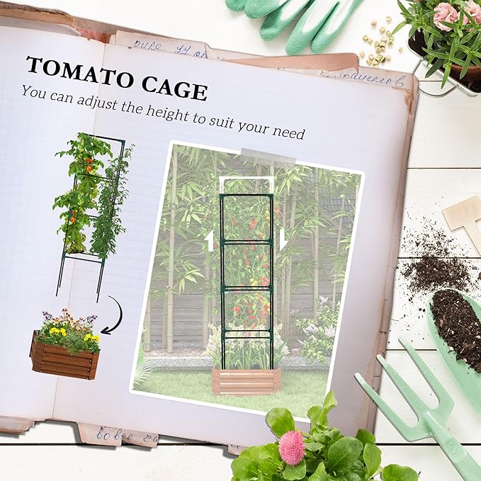 Outsunny Galvanized Raised Garden Bed, 73.5" Outdoor Planter Box - Image 3
