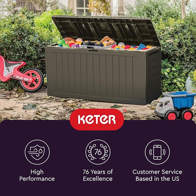 Keter Marvel Plus 71 Gallon Resin Outdoor Storage Box - Image 11