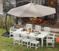 White 9-Piece Outdoor Dining Set by PatioKingdom