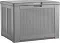Rubbermaid Medium Resin Outdoor Storage Deck Box Weather Resistant Gray Deck by Rubbermaid