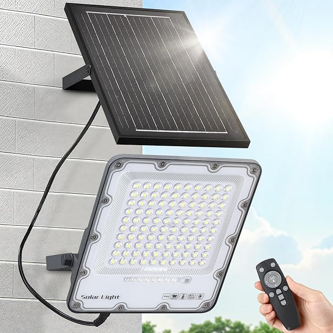 200W Solar Flood Light Outdoor 40000LM 6500K LED Solar Street Light by IlluminateYourWorld