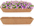 HFHOME 2Pcs 30" Trough Coco Fiber Replacement Liner, Natural 30 inches Window by HFHOME