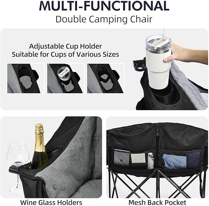 Heated Double Camping Chair - Image 5