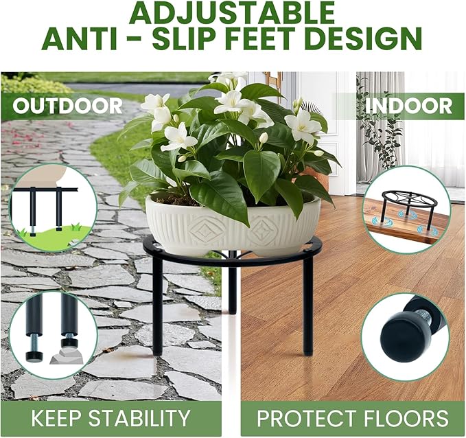 TOSKING Heavy Duty Metal Plant Stand - Image 6