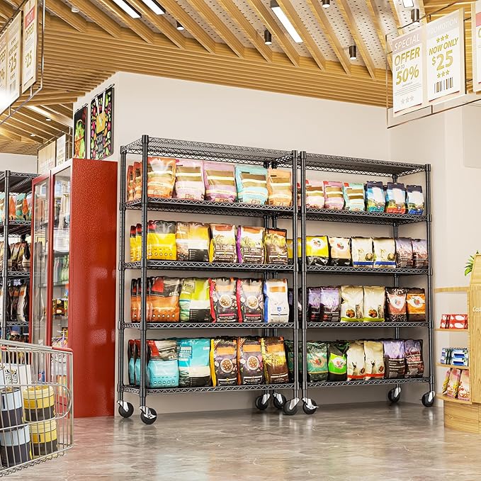 IZEUK Heavy Duty Garage Shelving, 5 Tier Wide Metal Storage Shelf Rack - Image 8