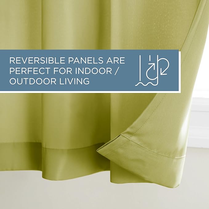 TOWN & COUNTRY BASICS Cabana Solid Heavyweight Indoor Outdoor Curtains - Image 7