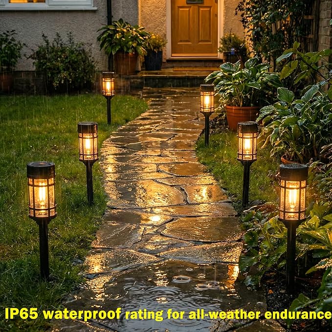 Solar Lights Outdoor Waterproof, 8 Pack 21" Solar Pathway Lights - Image 10