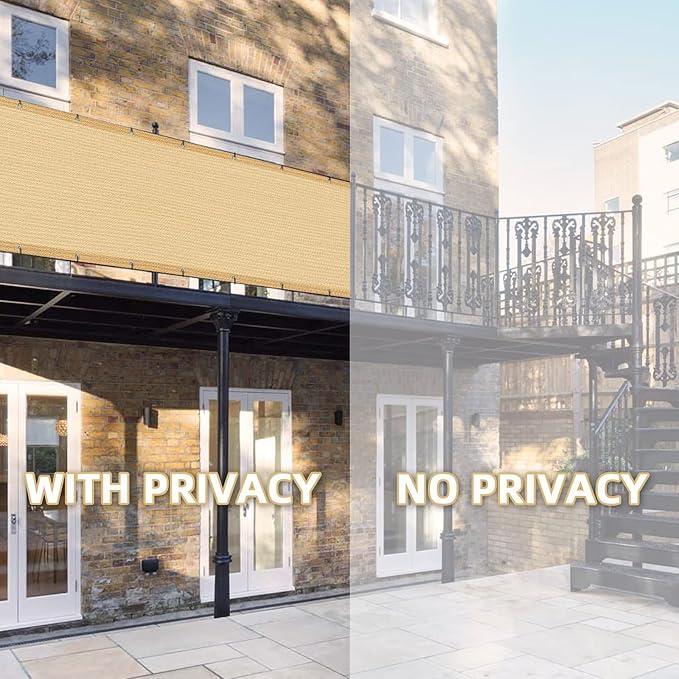 LOVE STORY Balcony Privacy Screen, UV Protection and Weather-Resistant - Image 3