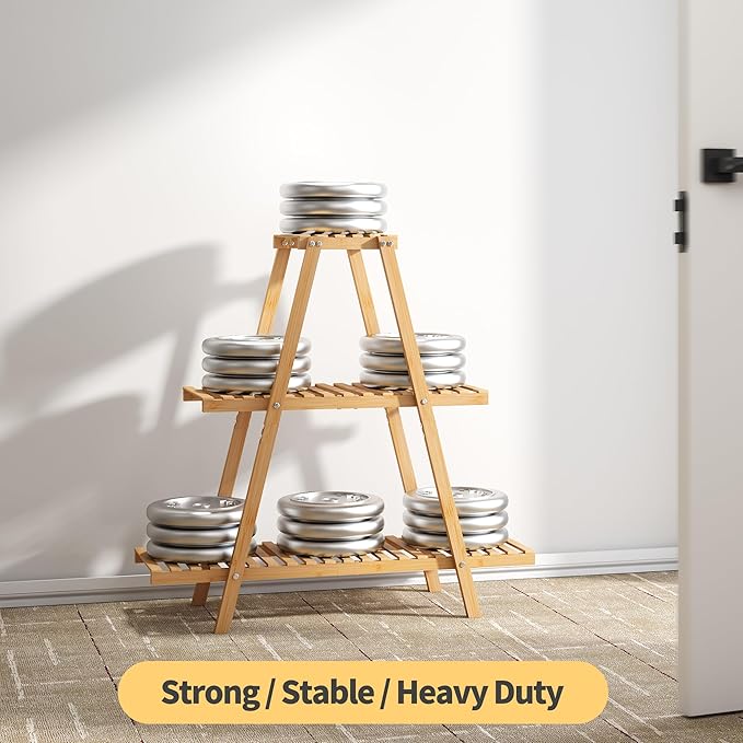Bamboo Plant Stand - Image 9