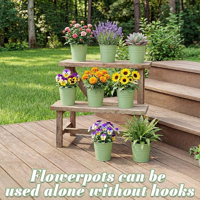 HowRU Hanging Flower Pots, Railing Planter Box - Image 5