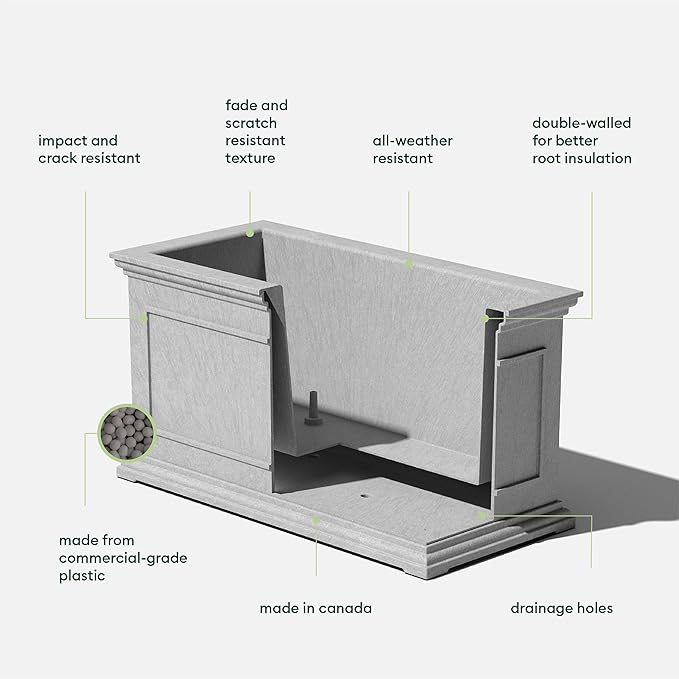 Veradek Brixton Series Large Plastic Planter - Image 3