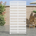 Casaphoria 72" H x 35" W Metal Privacy Screen, Outdoor Freestanding Decorative by Casaphoria
