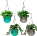 Meanplan 4 Pcs Self Watering Hanging Planter Indoor 6.5 Inch Hanging Baskets by Meanplan