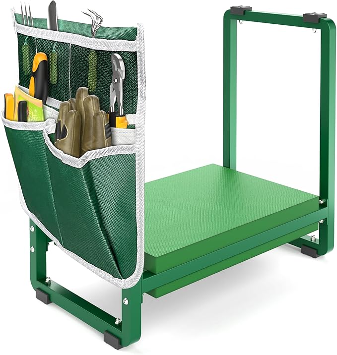 FLINTER 10.2" Wider Garden Kneeler and Seat, Heavy Duty Thick Gardening Bench by FlinterOfficial