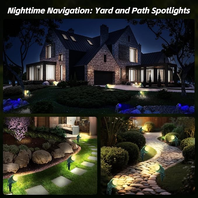Spotlight Outdoor – 120V Plug-in, 2700K Warm White LED Landscape Spot Lights - Image 5