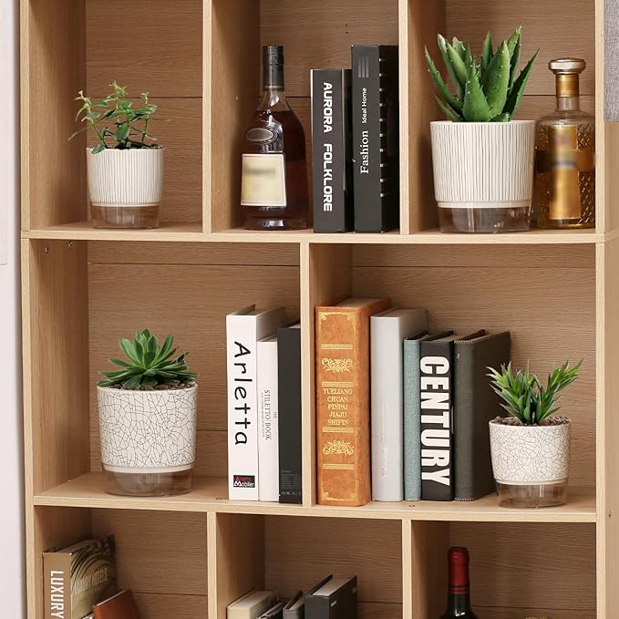 Self Watering Pots for Indoor Plants, 5 & 4 Inch Stylish Flower Pots - Image 8