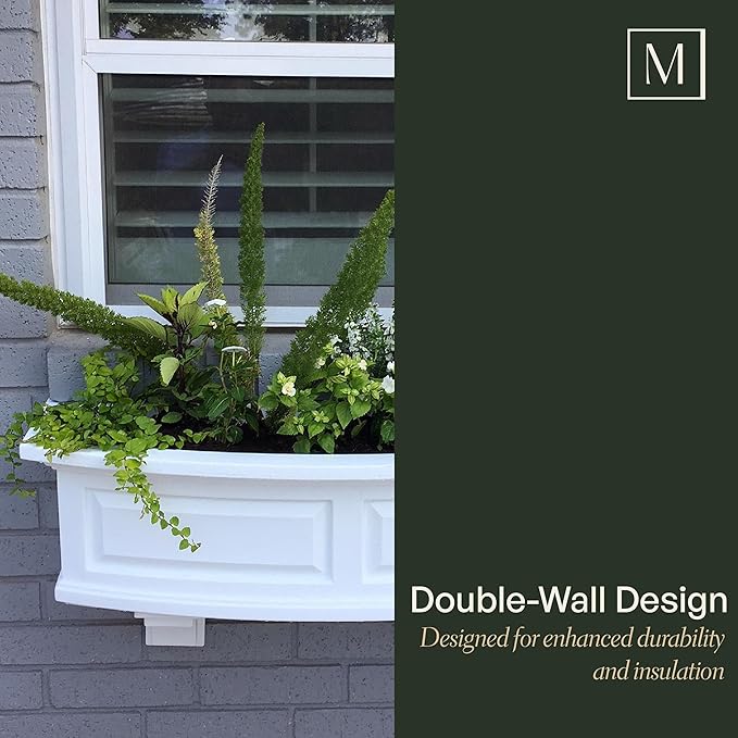 Mayne Nantucket 3-Foot Window Box – Self-Watering, Weather-Resistant Planter - Image 5
