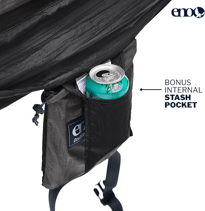 ENO, Eagles Nest Outfitters DoubleNest Lightweight Camping Hammock, 1 to 2 - Image 3