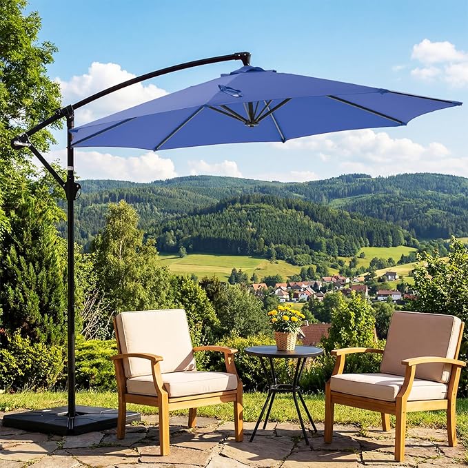 OLIXIS 9.7FT Offset Patio Umbrella - Image 6