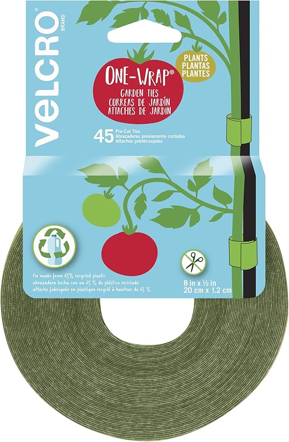 Velcro Brand VEL-30088-AMS Garden Pre-Cut 45pcs ONE-WRAP Plant Ties Suitable by VELCROBrand