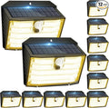 Solar Motion Lights Outdoor, Ultra Bright Solar Fence Lights by Claoner