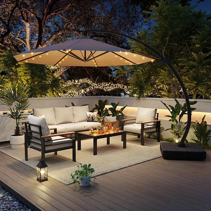 Aoxun Aluminum Patio Furniture Set - Image 4