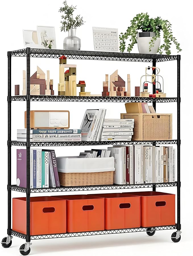 Xcity Storage Shelves, 5 Tier Heavy Duty Metal Shelving Unit by Unknown