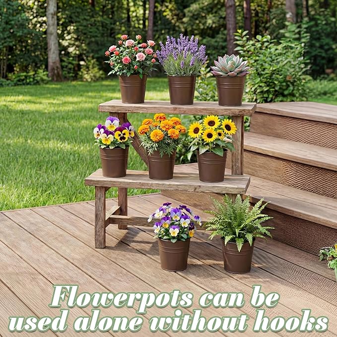 HowRU Hanging Flower Pots, Railing Planter Box - Image 5