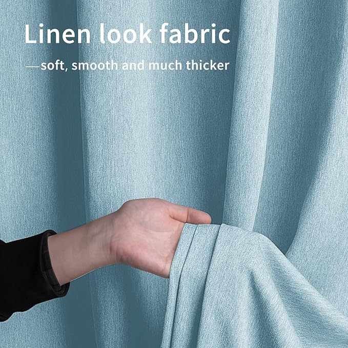 Easy-Going Linen Look Outdoor Curtains Waterproof Windproof Porch Curtains - Image 5